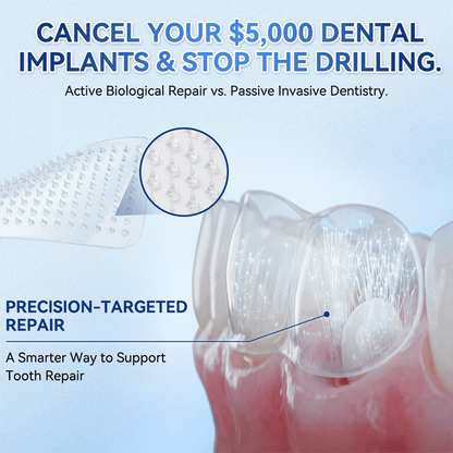QIAWI® 🦷 Tideglusib Fast‑Dissolving Tooth & Gum Repair Oral Strips 😁 (Supports tooth repair and helps relieve gum discomfort and other common oral concerns)